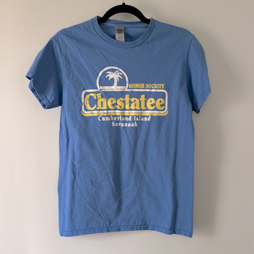 Vintage Chestatee Honor Society Graphic Tee - Coastal Charm, 100% Cotton, Size S